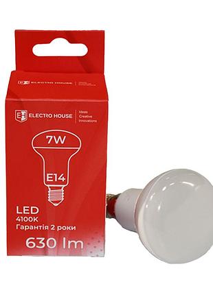 Led лампа 7вт e14 4100к 630лм 165-265 в