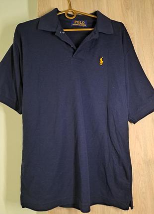 Винтажная мужская футболка-поло polo ralph lauren (м)