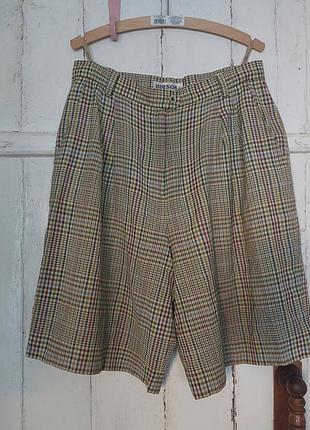 Довгі шорти у клітинку, картаті шорти,  2xl/3xl