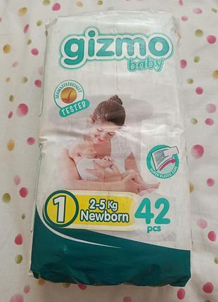 Подгузники gizmo.размер 1