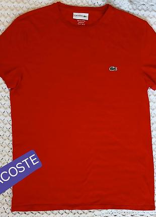 Оригинальная футболка lacoste pima cotton (th6709) - размер s (fr 3), подойдет на м