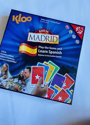 Нова настільна гра для вивчення іспанської мови kloo "race to madrid"