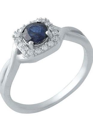 Серебряное кольцо komilfo с натуральным сапфиром 0.717ct, вес изделия 2,74 гр (1971116) 18 размер