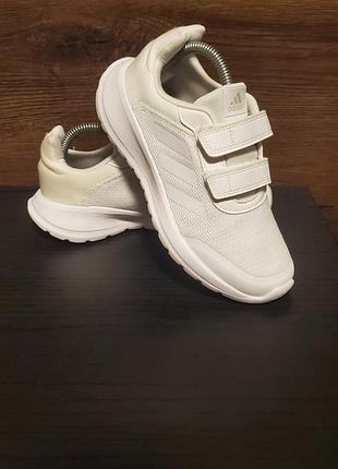 Белые детские кроссовки adidas tensaur run 2.0 cf k
