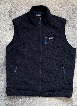 Безрукавка жилет patagonia retro pile vest xl флісовий sherpa 100% recycled outdoor gorpcore