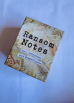 Нова настільна гра ransom notes ransom notes: the ridiculous word magnet game