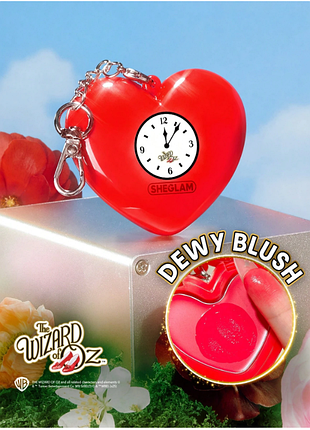 Рум'яна з вологим фінішем the wizard of oz sheglam heart clock dewy blush (6180)
