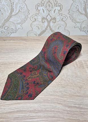 Оригинальный винтажный галстук polo ralph lauren (hand made, ausa) новое состояние