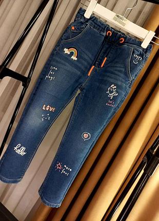 Джинсы reserved girls, рост 104