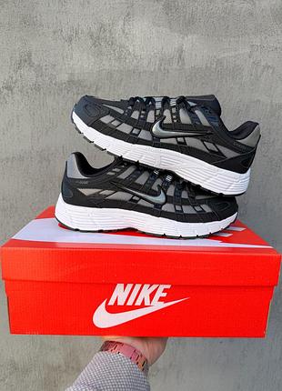 Nike p - 6000 black white 3