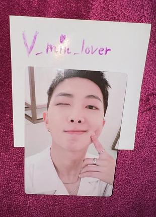 Bts rm офіційна колекційна карта намджун мерч