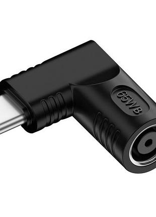 Адаптер із dc 7.4×0.6 на type-c 65w e-marke перехідник перетворювач живлення для заряджання ноутбука від повербанка блока живлен