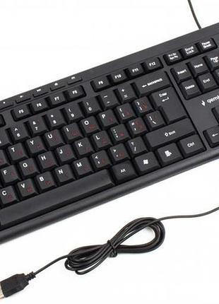 Комплект клавіатура + мишка gembird kbs-um-03-ua black