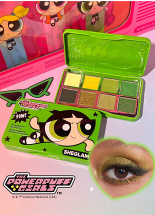 Палетка теней для век the powerpuff girls sheglam - toughest fighter (6182)