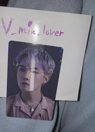 Bts j-hope офіційна голографічна карта хосок proof лімітована