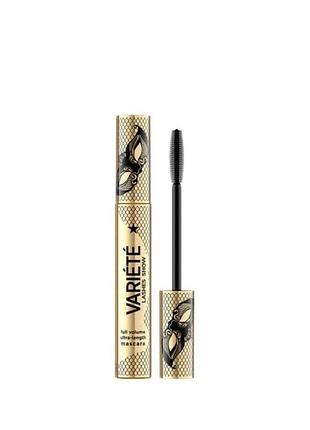 Туш для вій eveline cosmetics variete lashes show full volume ultra-length mascara, black, 10мл