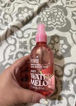 Спрей watermelon hair & body spray pink новий