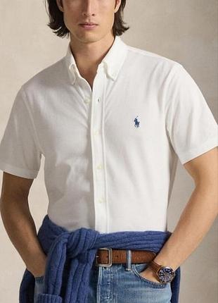 Мужская рубашка-поло polo ralph lauren featherweight mesh (размер xxl) — новая с бирками!