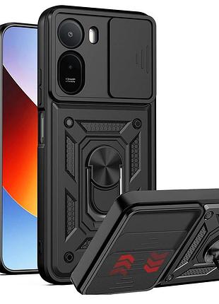 Чохол fiji camera defence для xiaomi redmi a7 pro бампер із захистом камери та підставкою black