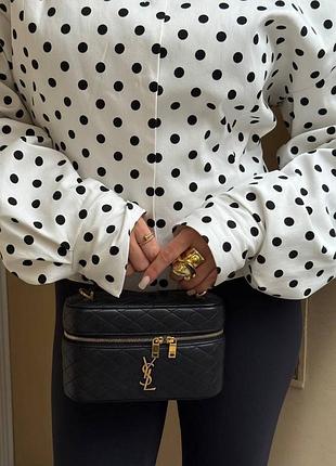 Сумка ysl чорна стильна yves saint laurent