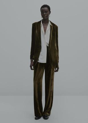 Massimo dutti жіночий велюровий костюм