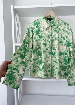 Атласная блуза primark размер xs женская блузка рубашка сорочка