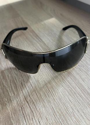 Винтажные солнцезащитные очки-маска miu miu prada (shield sunglasses)
