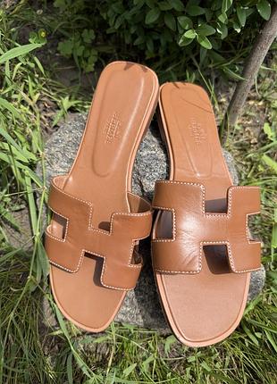 Жіночі капці hermes chypre sandals, тапки hermes oran