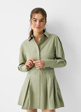Платье рубашка bershka shirt dress - s