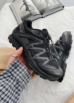 Чорні кросівки унісекс salomon xt-quest adv black х саломон 45