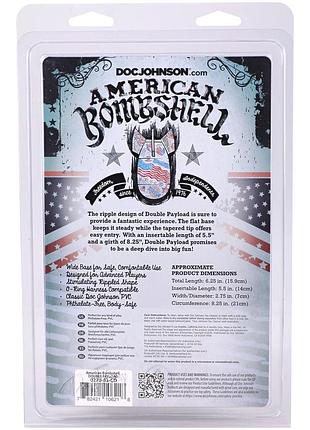 Анальная пробка для фистинга doc johnson american bombshell double payload gun metal 4