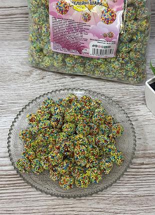 Жувальні цукерки vitaland pop-jelly balls у кольоровій посипці 1 кг