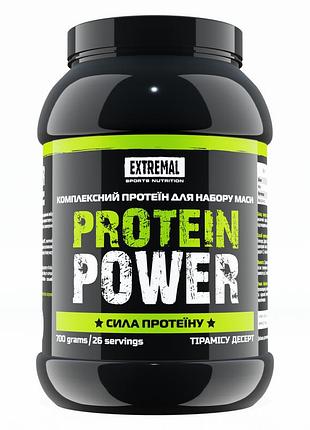 Протеїн extremal protein power 700 г тірамісу десерт протеїн для м'язів сили енергії