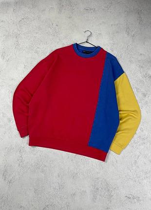 Червоний кольоровий світшот asos , кофта. толстовка