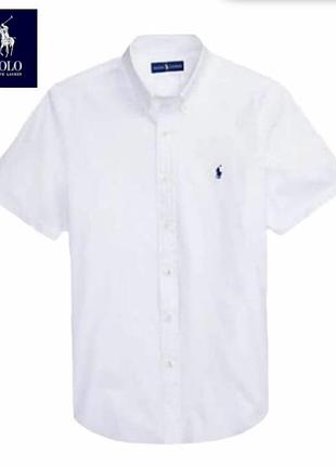 Белая рубашка оверсайз polo ralph lauren