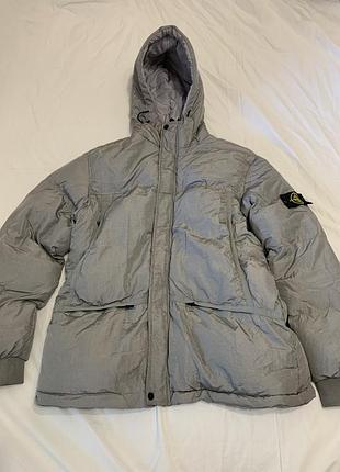 Чоловічий зимовий пуховик stone island nylon metal down jacket. розмір м.
