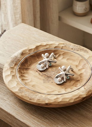 Серьги морская тематика нержавеющая сталь stainless steel