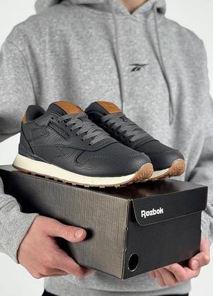 Reebok classic leather grey brown 5