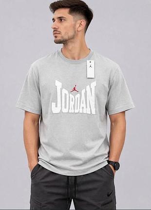 Футболка jordan  розміри s,m,l,xl,2xl  виробник індонезія  колір світло-сірий