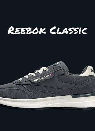 Reebok classic dark grey white