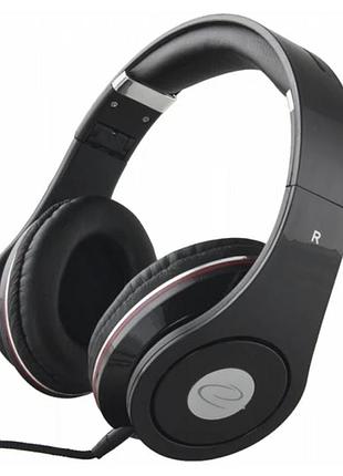 Наушники проводные esperanza headphones eh141k 5м black