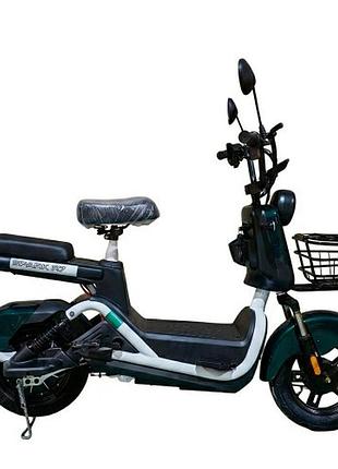 Велосипед с электромотором spark r7 14" 60v/800w/25ah зеленый