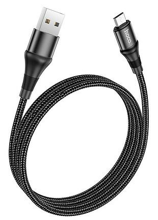 Кабель usb hoco x50 excellent usb to micro-usb, 1m, ток до 2,4 а черный