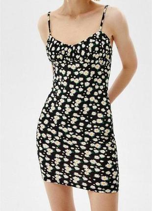 Bershka, плаття, сукня, платье, ромашки