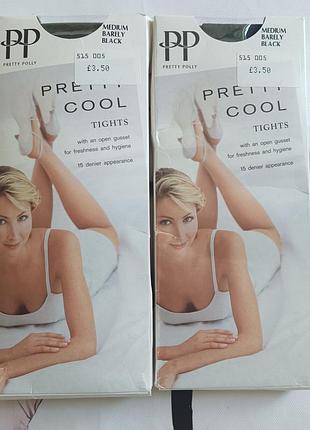 Колготки pretty polly pretty cool tights 15 senier с открытой ластовицей.