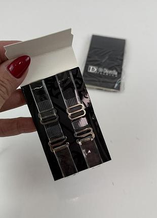 Бретельки силіконові diorella, металевий гачок. ширина 1 см. довжина регулюється.