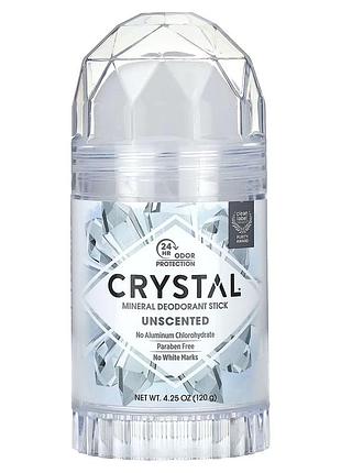 Мінеральний сольовий дезодорант-олівець, без запаху crystal body deodorant 120г