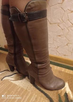 Зимние сапожечки натуральная кожа 38 размер