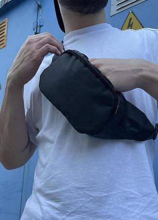 Бананка мужская nike черная, сумка бананка через плечо мужская логотип накатка