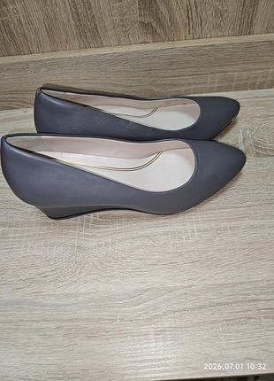 Туфли кожа р 42-43 на танкетке, качественные cole haan